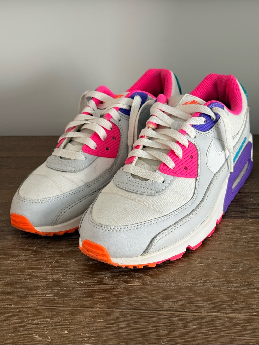 Nike Air Max 90 Retro colourful Women’s Sneakers Size 8.5 - Picture 1 of 6